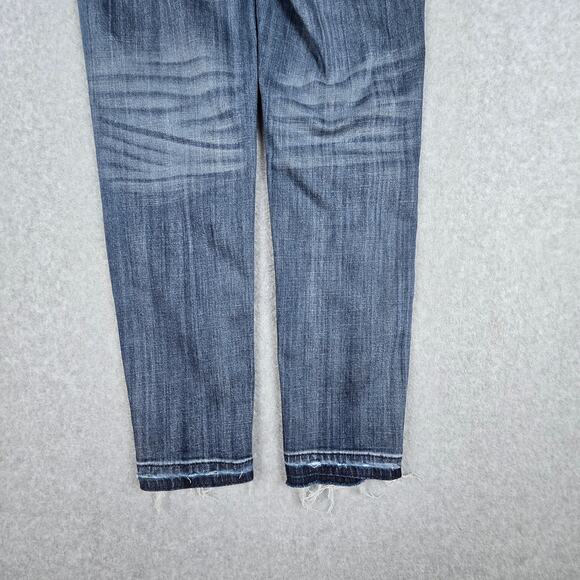 Vigoss Womens 32x29 The Chelsea Skinny Distressed Stretch Jeans Raw Hem - Picture 10 of 16